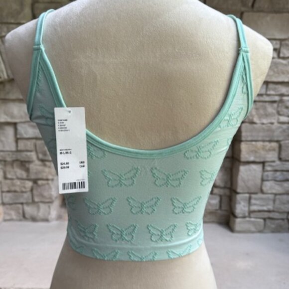 NWT Urban Outfitter Teal/Mint Butterfly Bra - Picture 2 of 7